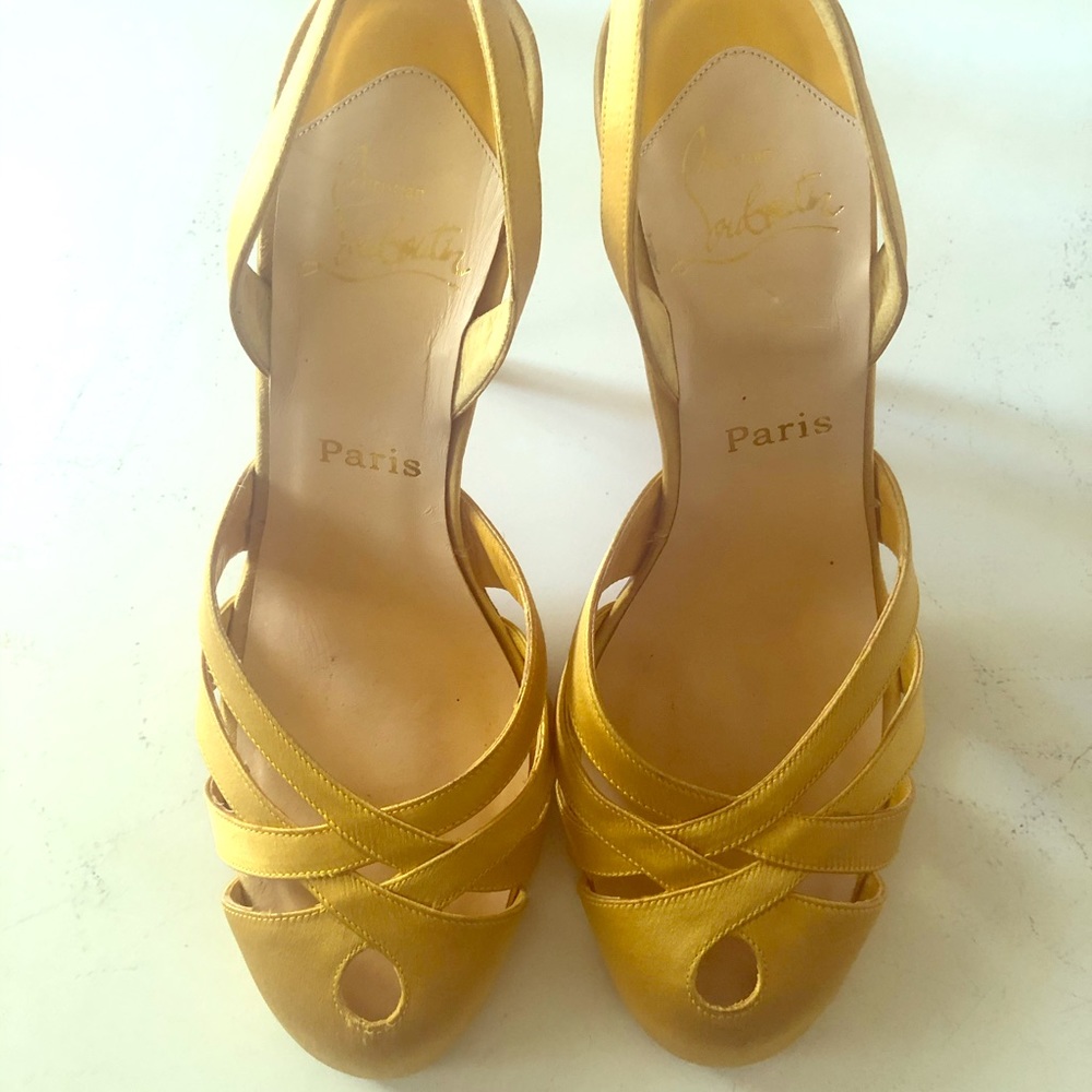 Christian Louboutin Shoes Gold